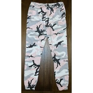 V.I.P. Jeans Camouflage Cargo Pants Pink Gray Black Women's Size 7/28
